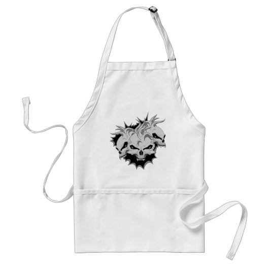 Triple Terror Skulls Standaard Schort (Voorkant)