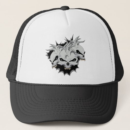 Triple Terror Skulls Trucker Pet (Voorkant)