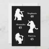 Triple the Fun Minimalist Black Joint Verjaardag Kaart (Voorkant)