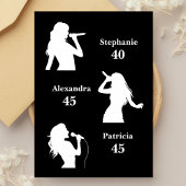 Triple the Fun Minimalist Black Joint Verjaardag Kaart