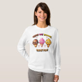 Triple the Scoops, Triple Fun! T-shirt (Voorkant volledig)