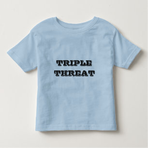 Triple Threat grappig kinder T-shirt