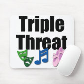 Triple Threat Mousepad Muismat (Met muis)