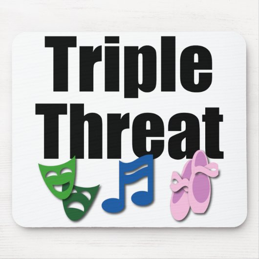 Triple Threat Mousepad Muismat (Voorkant)