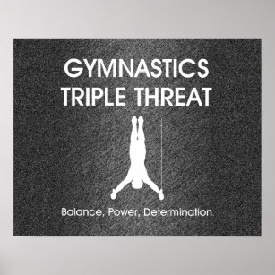 Triple Threat (nastiek Mannen) TOP Gymferen Poster