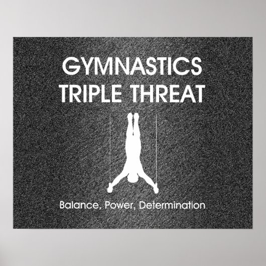 Triple Threat (nastiek Mannen) TOP Gymferen Poster (Voorkant)