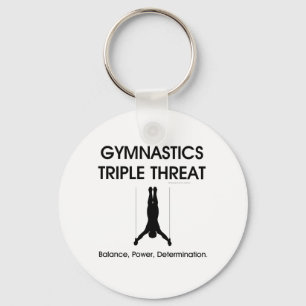 Triple Threat (nastiek Mannen) TOP Gymferen Sleutelhanger