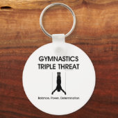 Triple Threat (nastiek Mannen) TOP Gymferen Sleutelhanger (Voorkant)