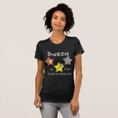 Triple Threat Queen Dark T-Shirt (Voorkant volledig)