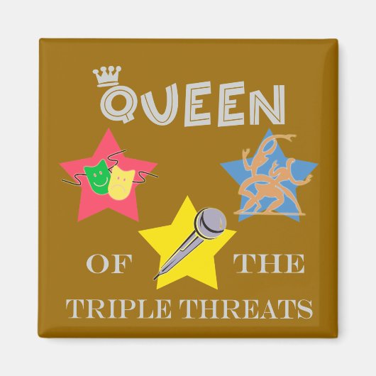 Triple Threat Queen Magnet (Voorkant)