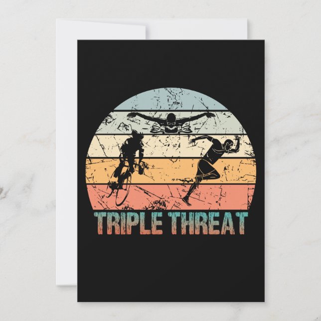 Triple Threat - Triathlon Athlete (Voorkant)