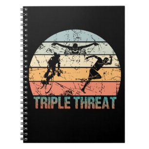 Triple Threat - Triathlon Athlete Notitieboek
