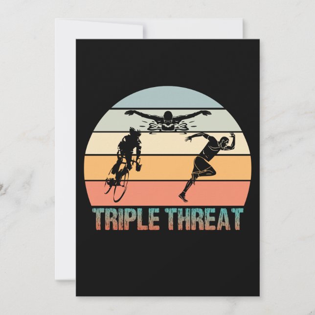 Triple Threat - Triathlon Sunset (Voorkant)