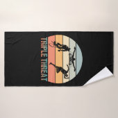 Triple Threat - Triathlon Sunset Badhanddoek (Badhanddoek)