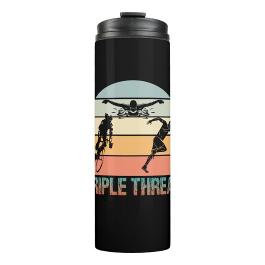 Triple Threat - Triathlon Sunset Thermosbeker (Voorkant)