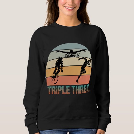 Triple Threat - Triathlon Sunset Trui (Voorkant)
