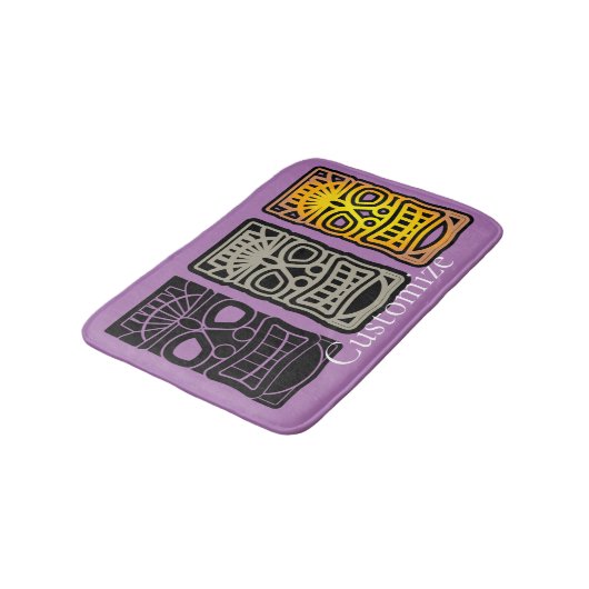 Triple Tiki sculptures Thunder_Cove Badmat (Gekanteld)