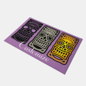 Triple Tiki sculptures Thunder_Cove Deurmat (Schuin)