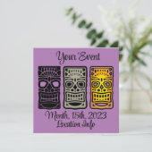 Triple Tiki sculptures Thunder_Cove Kaart (Staand voorkant)