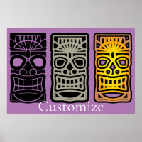 Triple Tiki sculptures Thunder_Cove