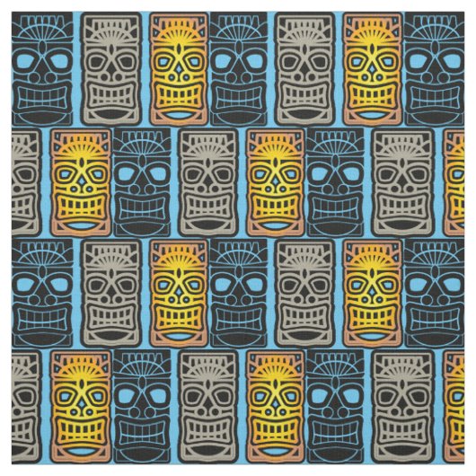 Triple Tiki sculptures Thunder_Cove Stof (Swatch)