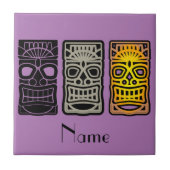 Triple Tiki sculptures Thunder_Cove Tegeltje (Voorkant)