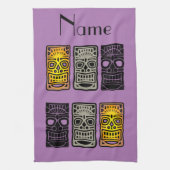 Triple Tiki sculptures Thunder_Cove Theedoek (Verticaal)