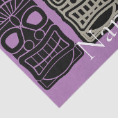 Triple Tiki sculptures Thunder_Cove Tissuepapier (Detail)