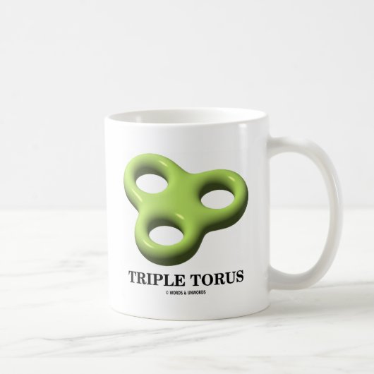 Triple Torus (topologie) Koffiemok (Rechts)