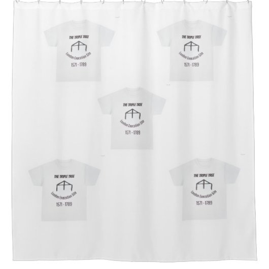 Triple Tree T-shirt Douchegordijn (Voorkant)