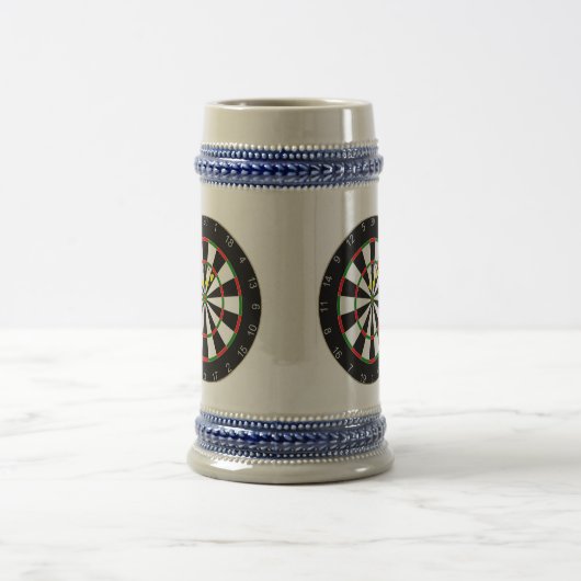 Triple Triple 20 Dart Board Group Beer Mok (Center)