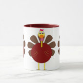 Triple Turkey Thanksgiving Coffee Mok (Midden)