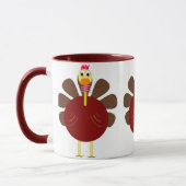 Triple Turkey Thanksgiving Coffee Mok (Links)