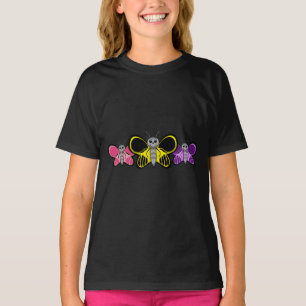 Triple vlinder meisjes ruffled Shirt