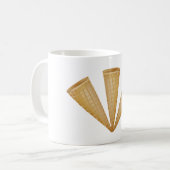 Triple Waffle Ice Cream Cone Zomer Dessert Koffiemok (Voorkant links)
