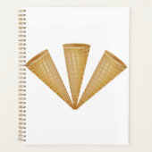 Triple Waffle Ice Cream Cone Zomer Dessert Planner (Voorkant)