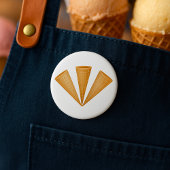 Triple Waffle Ice Cream Cone Zomer Dessert Ronde Button 7,6 Cm