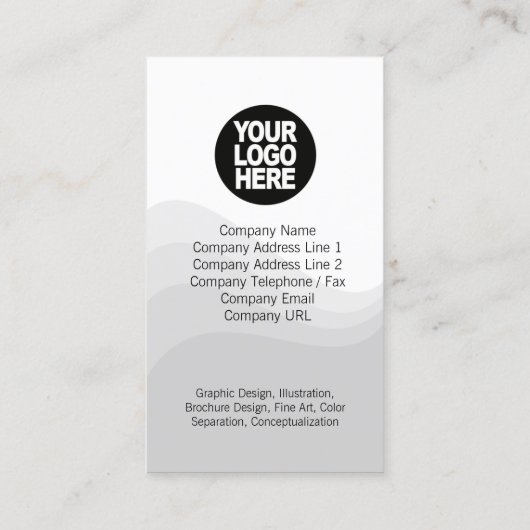 Triple Wave Donkerblauw Visitekaartje (Achterkant)