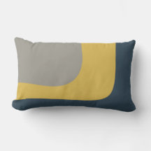 Triple Wave Minimalist Pattern Mustard Gray
