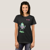 Triple X Skeleton Robot With Life Hearts T-shirt (Voorkant volledig)
