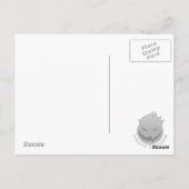 Triple Yin Yang - Metal & Glossy Black Briefkaart (Achterkant)