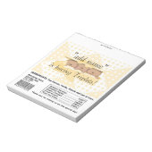 Triplet Baby shower Snoep Bar wrappers Notitieblok (Linkerzijde)