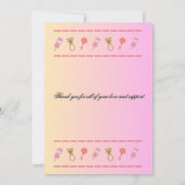 Triplet birth announcement aankondiging (Achterkant)