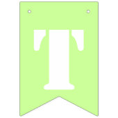 Triplet Boy's Blue Green Bunting Banner (Tweede vlag)