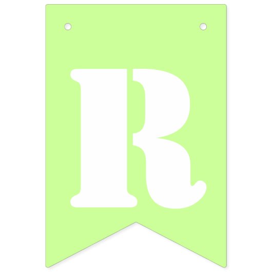 Triplet Boy's Blue Green Bunting Banner (Derde vlag)