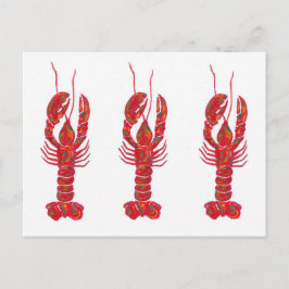 Triplet Lobsters Post Card Briefkaart
