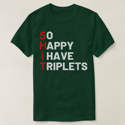 Triplet mama van Triplets Funny Triplet Mama Tripl T-shirt (Design voorkant)