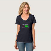 Triplet vader van drie dochters grappige Vaderdag T-shirt (Voorkant volledig)