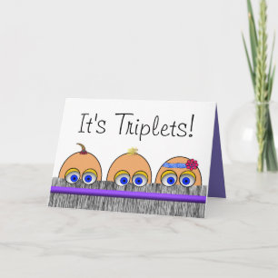 triplet wenskaart kaart
