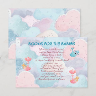 Tripletboeken voor de baby's bedankkaart
